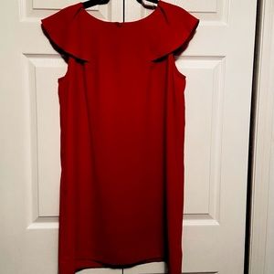 ❤️Banana Republic Evening Dress ❤️Shift/Trapeze cut, “cape sleeves” PETITE